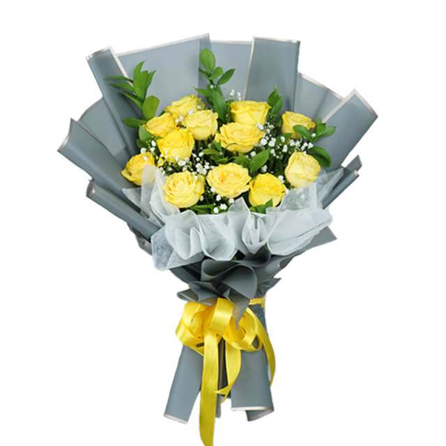 Wonder Yellow Rose Bouquet