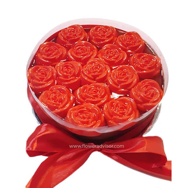 Bunga mawar merah dalam kotak hadiah, online florist terpercaya untuk kirim bunga ke seluruh Indonesia