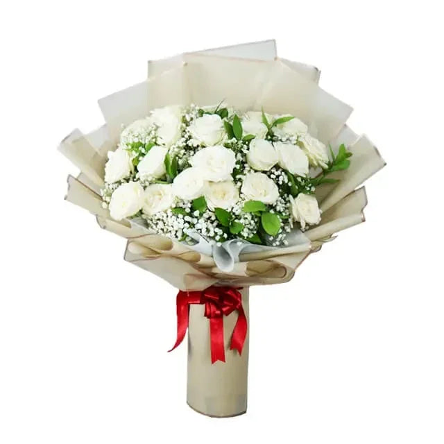 Wonder White Roses Bouquet