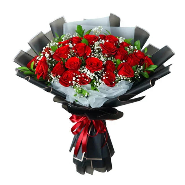 Wonder red desire rose - Buket Bunga Mawar