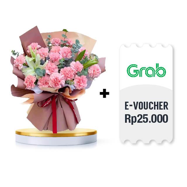 Carnation Charm GrabGifts E voucher value 25.000