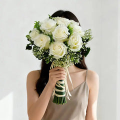 wedding day Bride in White