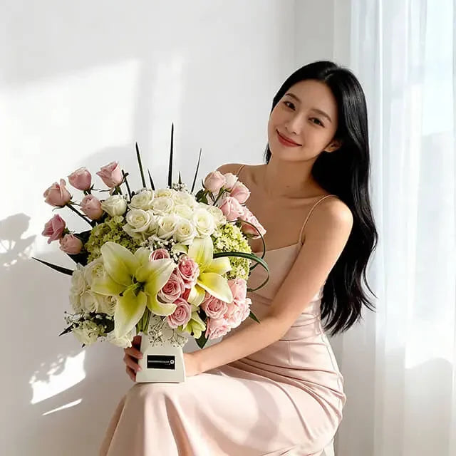 White Valley - Mixed Arrangement with Hydrangea