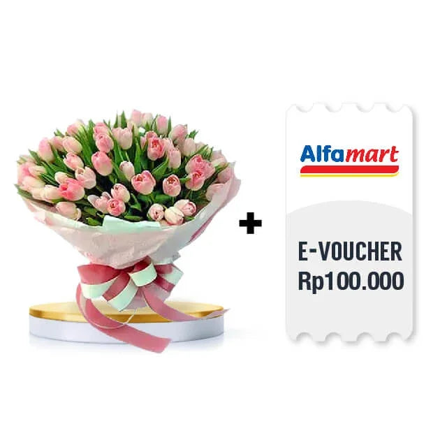 Tulips Garden Symphony with eVoucher Digital Alfamart value Rp 100.000