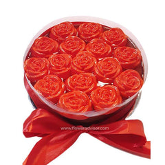 Bunga mawar merah dalam kotak hadiah, online florist terpercaya untuk kirim bunga ke seluruh Indonesia