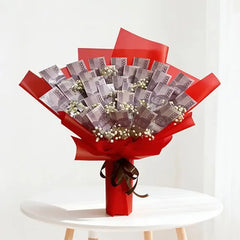 Money Bouquet 25 Lembar with Baby Breath