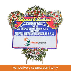 Papan Bunga Selamat dan Sukses Ceria