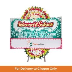 Bunga Papan Selamat dan Sukses Simple Ceria