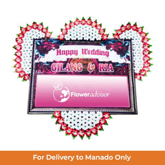 Bunga pernikahan online florist untuk Gilang & Ria, pengiriman khusus Manado