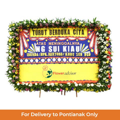 Papan Bunga Duka Cita Belasungkawa Rest Well