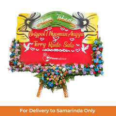 Papan Bunga Pernikahan Happily Ever After Wedding