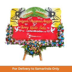 Papan Bunga Pernikahan Happily Ever After Wedding