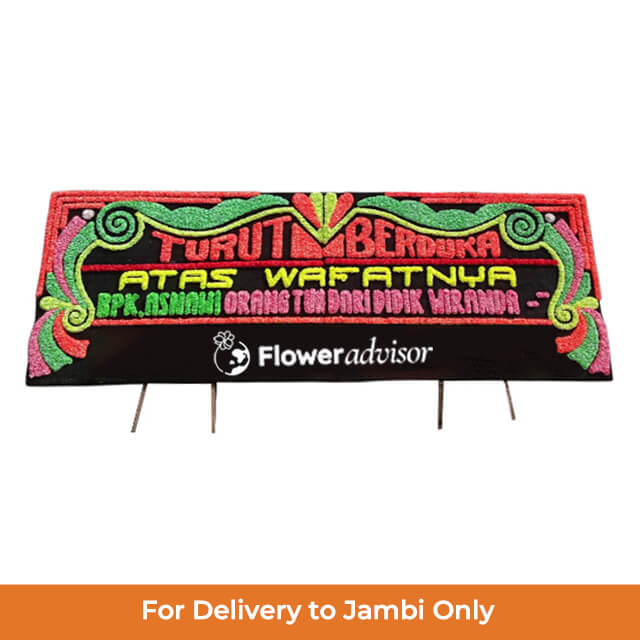 Papan Bunga Duka Cita Gandeng Belasungkawa