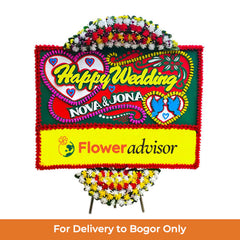 Papan Bunga Pernikahan Celestia Flora