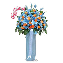 Blue Steel Standing Flower
