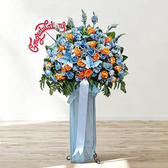 Blue Steel Standing Flower