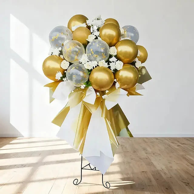 Bunga Standing Ucapan Blooming Balloons