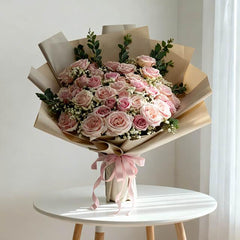 Large Bouquet of Pink Roses - Regal Roses