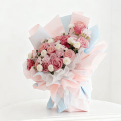 Vivid Rose Mosaic