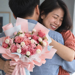 Vivid Rose Mosaic