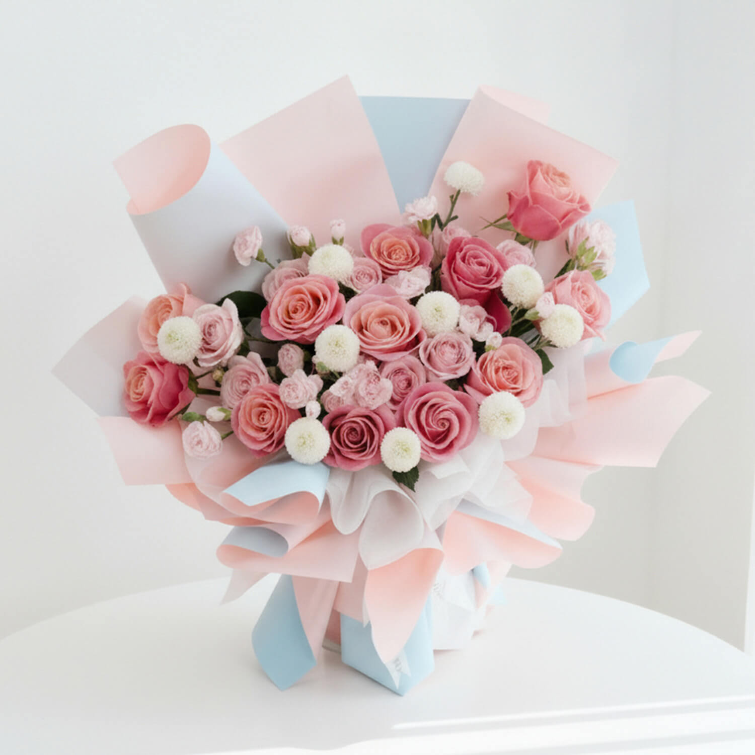 Vivid Rose Mosaic