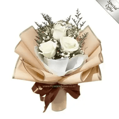 Wonder White Roses Bouquet
