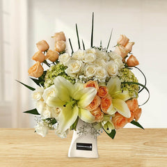 White Valley - Mixed Arrangement with Hydrangea