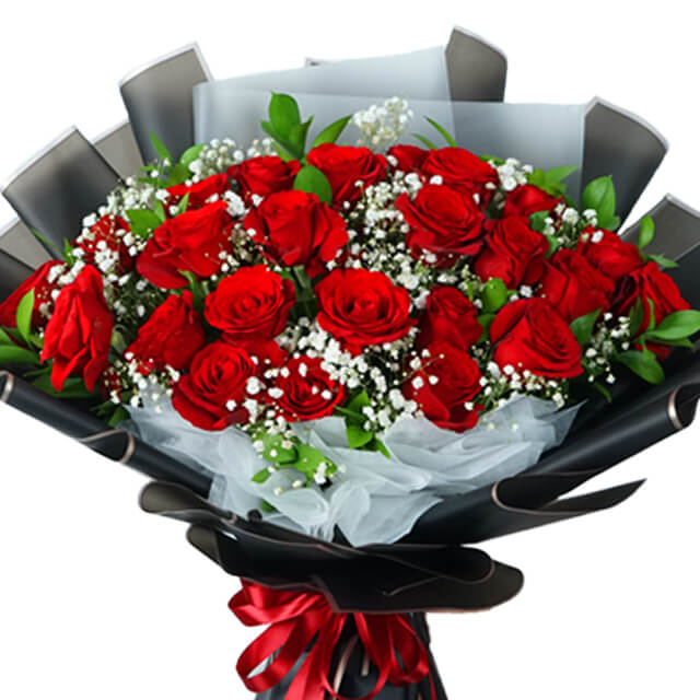 24 Red Rose Bouquet - Wonder Desire