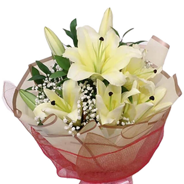 Simple Lily Bouquet - Spring Yellow