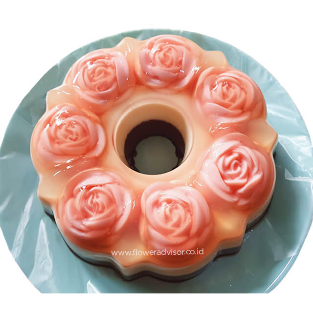 Pink Rose Pudding Cake 24