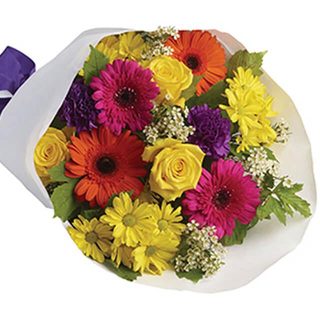 Bouquet bunga segar warna-warni dari online florist, cocok untuk hadiah spesial
