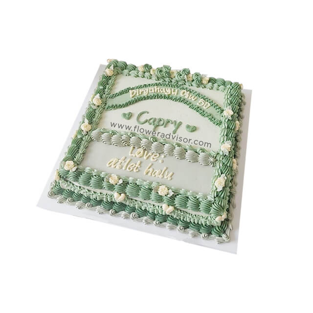 Papan Bunga Cake ukuran 15x20cm