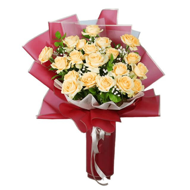 Wonder Peach Rose Bouquet