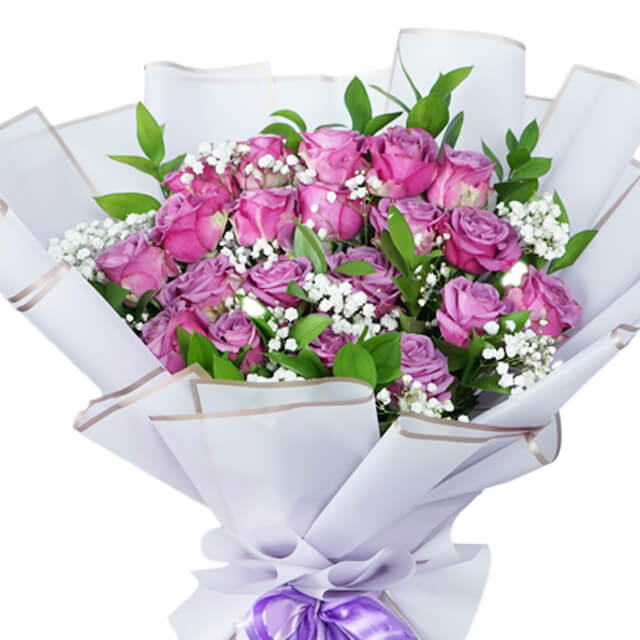 Buket Mawar Ungu Mewah - Wonder Nami