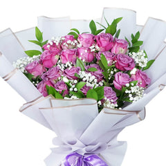 Buket Mawar Ungu Mewah - Wonder Nami