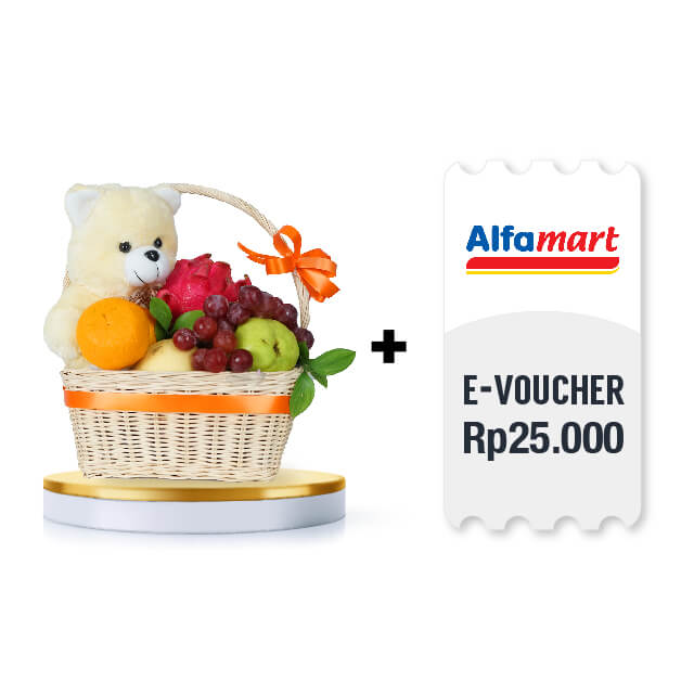 Hampers Buah Natur Sweet with eVoucher Digital Alfamart Value Rp 25.000