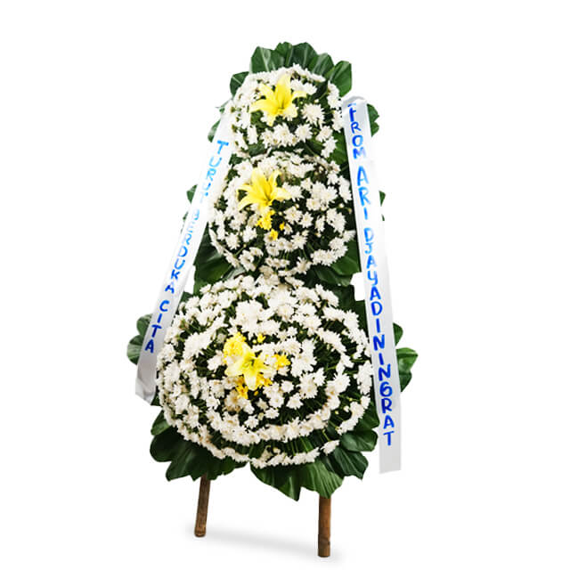 Rangkaian Standing Flower Duka Cita Gaya Korea