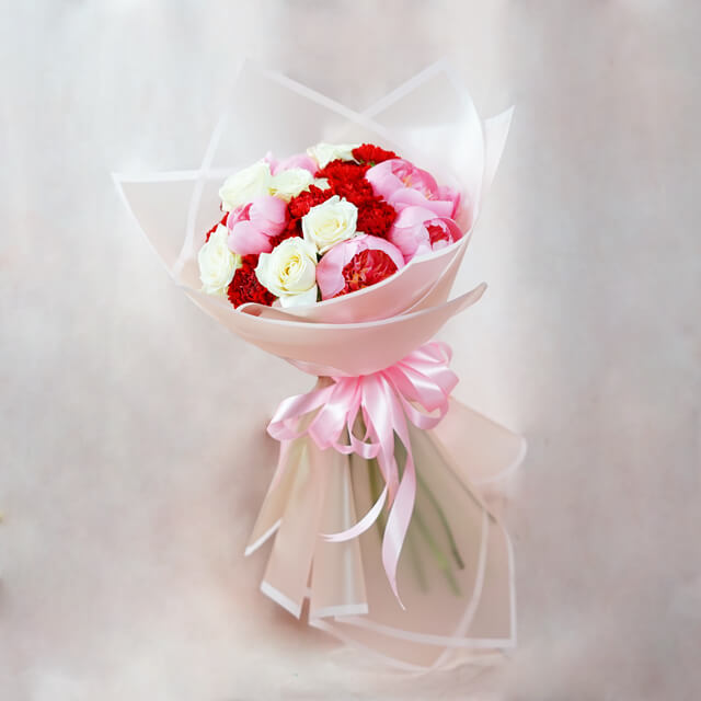 Celestial Buket Bunga Peony Cantik