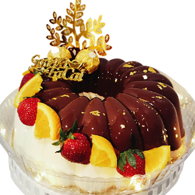Elegant Chocolate Fruit Pudding
