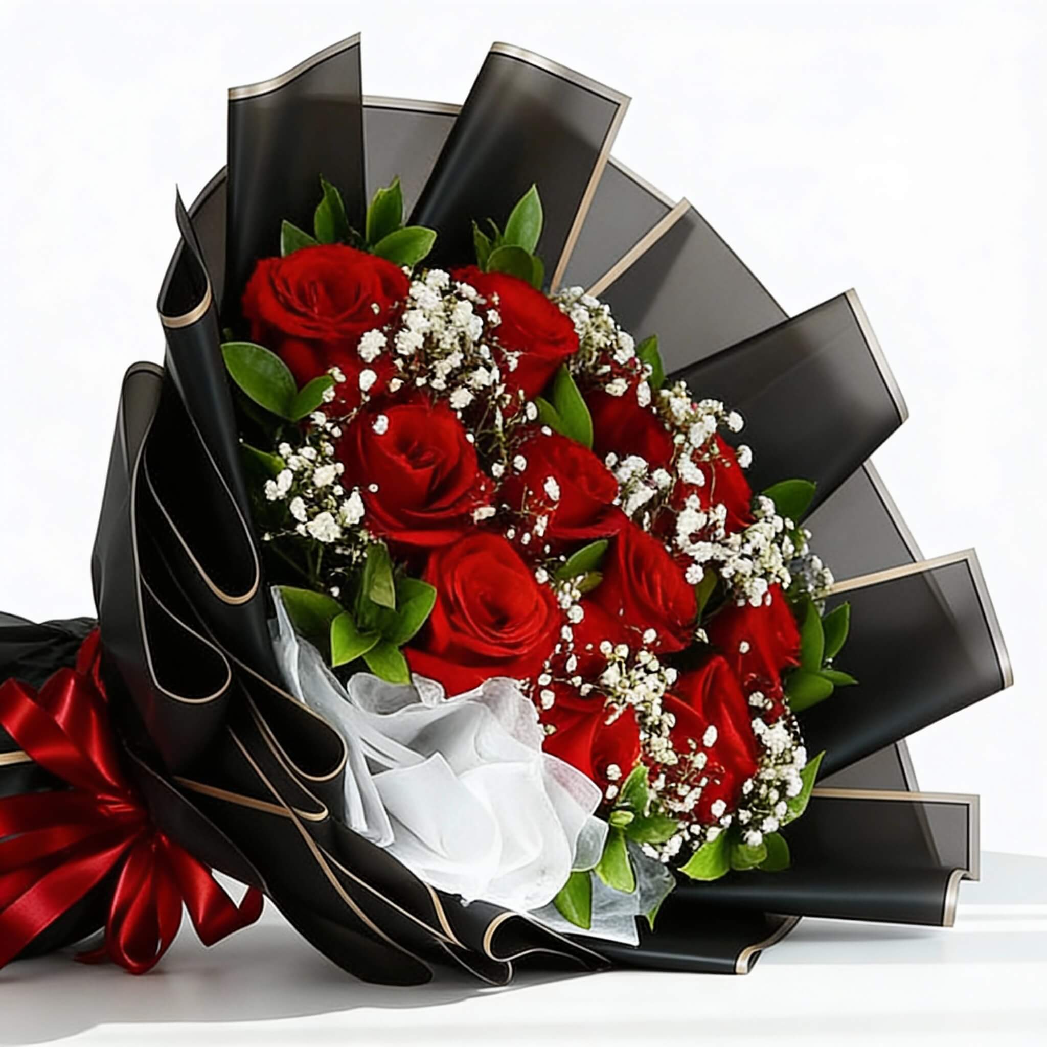 12 Tangkai Buket Bunga Valentine Radiance Rose - VDAY