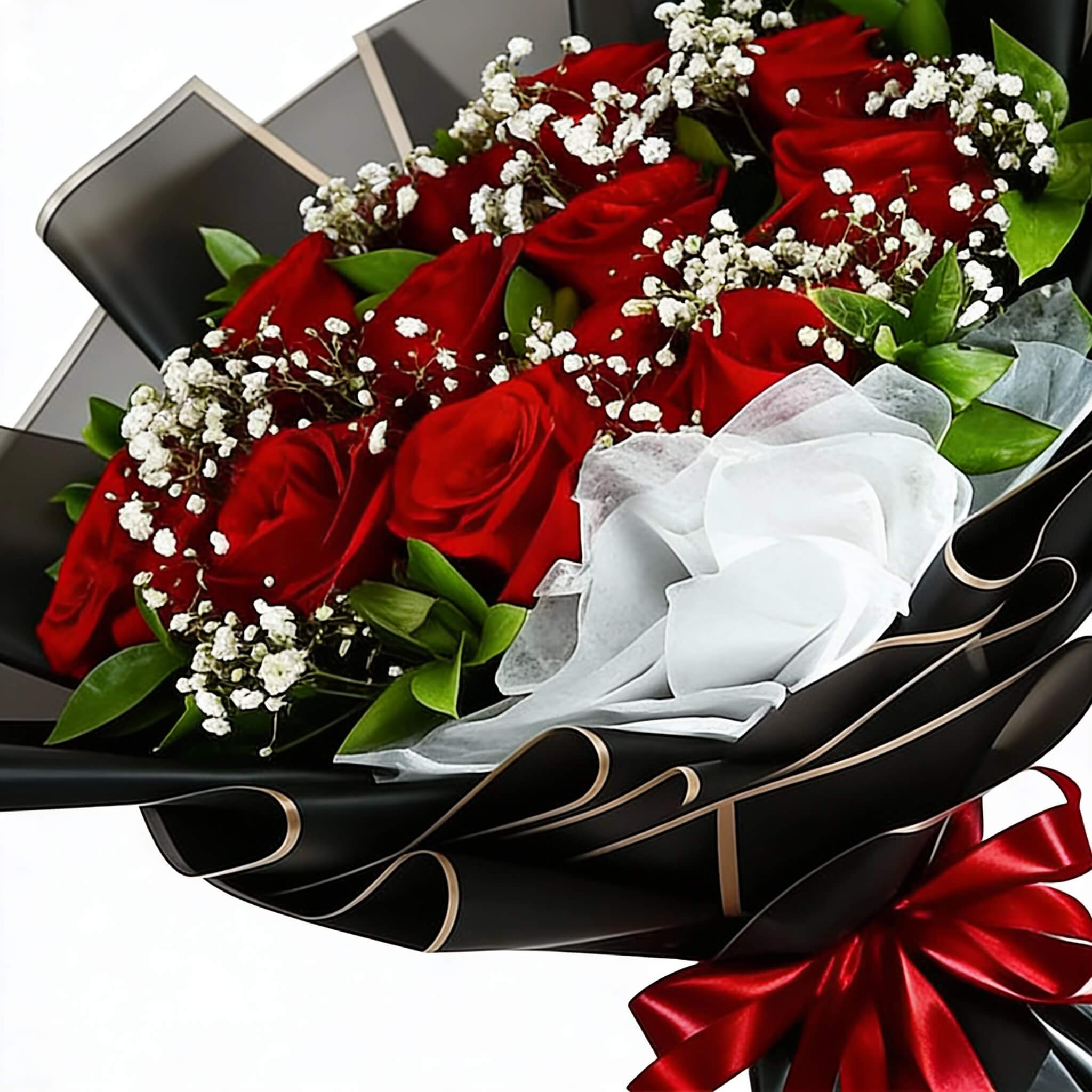 12 Tangkai Buket Bunga Valentine Radiance Rose - VDAY