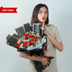 12 Tangkai Buket Bunga Valentine Radiance Rose - VDAY 2025