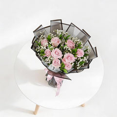 Buket Bunga Valentine Wonder Flamingo Pink Rose - VDAY
