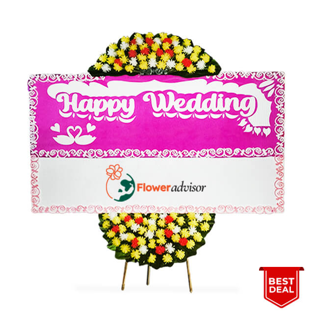 Bunga Papan Pernikahan Cherise Moment