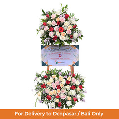 Standing Flower Ucapan Selamat Dua Tingkat