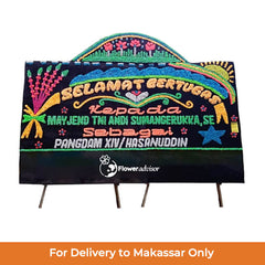 Papan Bunga Gandeng Ucapan Selamat Bertugas Ceria