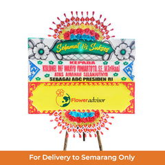 Papan Bunga Ucapan Selamat Nuansa Cerah