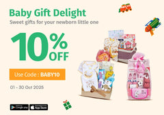 Baby Gift Delight dengan diskon 10% dari online florist, hadiah manis untuk bayi baru lahir
