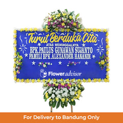 Papan Bunga Duka Cita Bersemayam