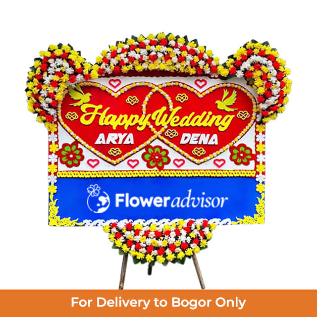 Papan Bunga Pernikahan Padmasari